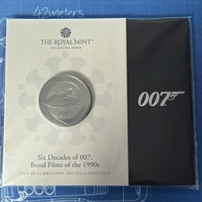 Bond Films of the 1990s 2024 UK £5 Brilliant Uncirculated Coin