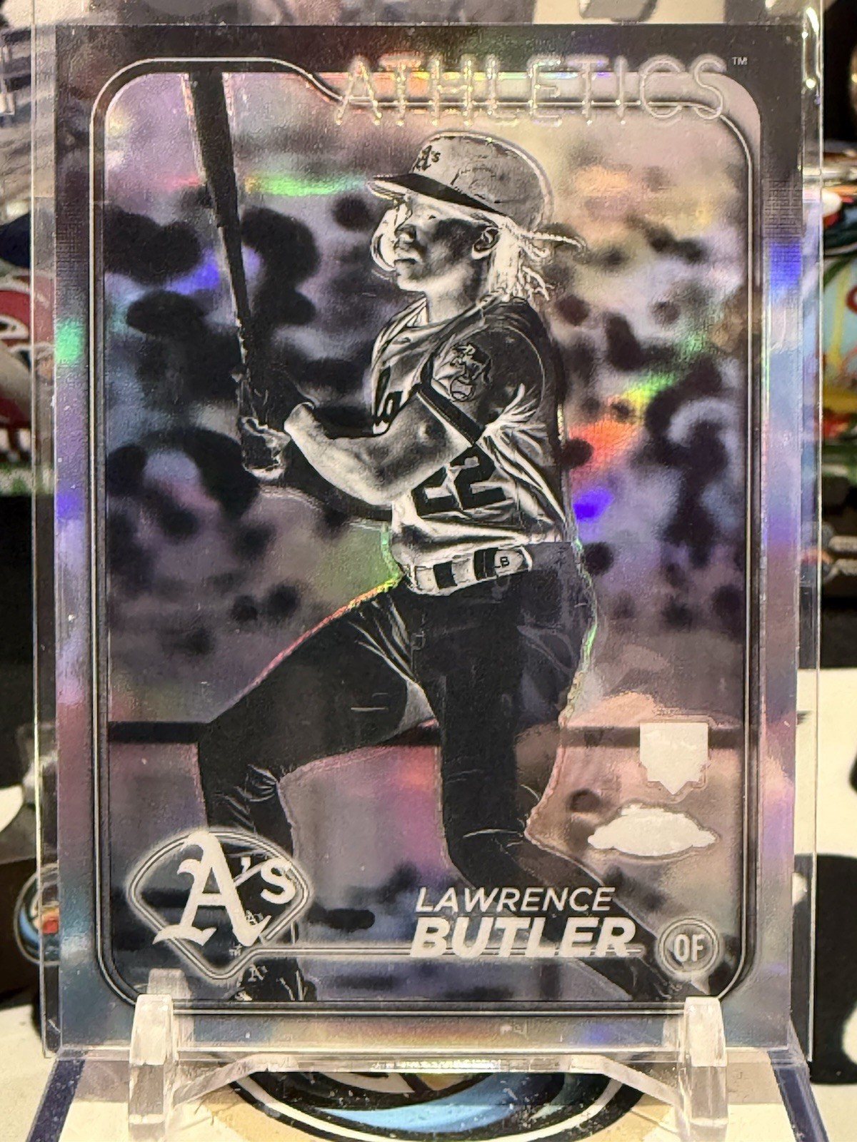 2024 Topps Chrome - Lawrence Butler #5 Negative Refractor (RC) Rookie TZ