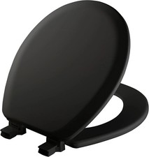 MAYFAIR 841EC 047 Cameron Toilet Seat will Never Loosen and Easily Remove Black