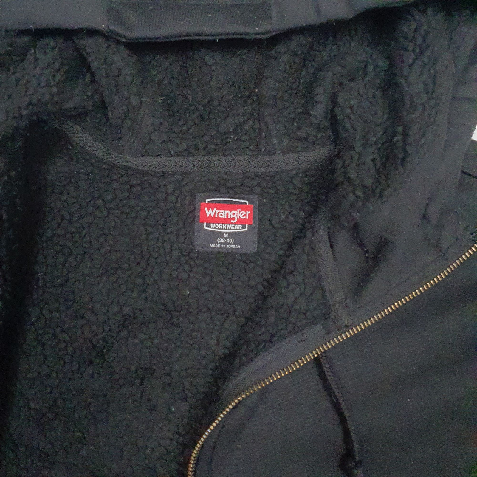 WRANGLER Full Zip Workwear Jumper Sweatshirt Mens M image 3