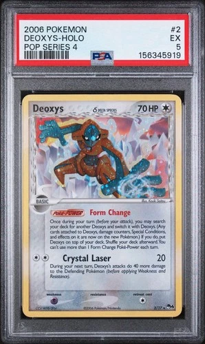 Pokémon TCG Deoxys Delta Species Holo Card 2/17 Pop Series 4 PSA 5