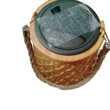 Solar Lantern Outdoor Waterproof Hanging Solar Lights Woven Lantern Lights D...