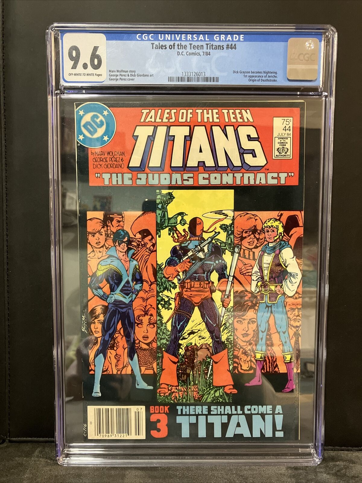 Tales of the Teen Titans 44 CGC 9.6 1st Nightwing, Origin of Deathstroke DC 1984