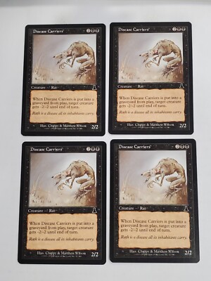 MTG Playset 4x Disease Carriers (Urza's Destiny/Black/C) - BGM