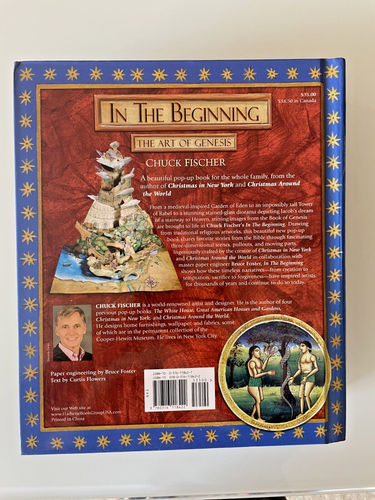 In The Beginning The Art of Genesis POP UP Book Chuck Fischer bible based - Picture 3 of 5