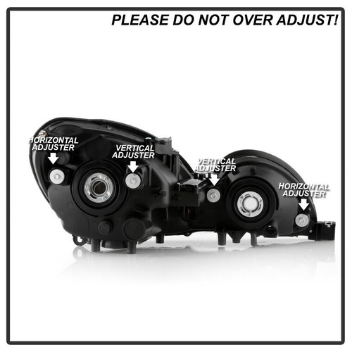 Fit Lexus 98-05 GS300 GS400 GS430 Black Housing Replacement Headlights Pair Set - Bild 4 von 4