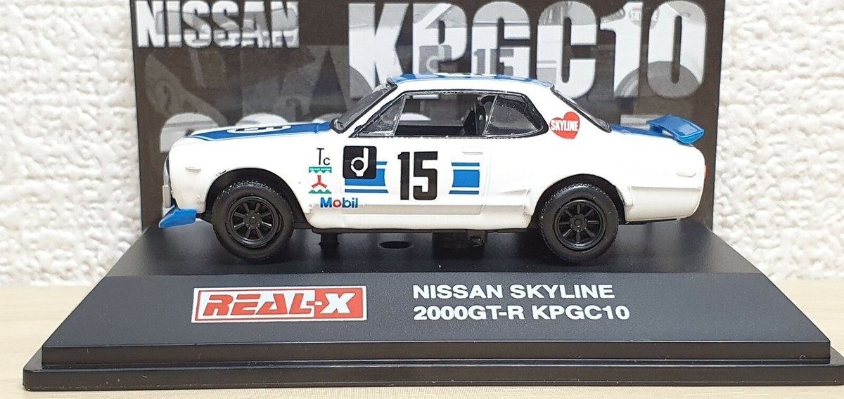 1/72 Real-X NISSAN SKYLINE 2000 GT-R KPGC10 RACING #15 BLUE