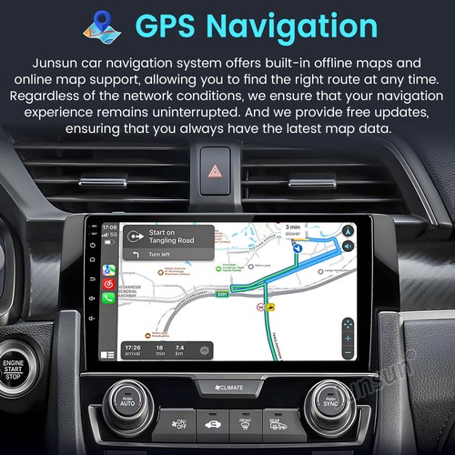 2+64GB Android 13 CarPlay Car Stereo Radio GPS For Honda Civic 2016-2020 WIFI BT - Bild 5 von 17