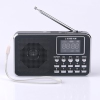 Portable Mini Speaker Music Player Am/fm Rechargeable Audio Micro Sd Card -black Portable Mini Speaker Music Player Am/fm Rechargeable Audio Micro Sd Card -black