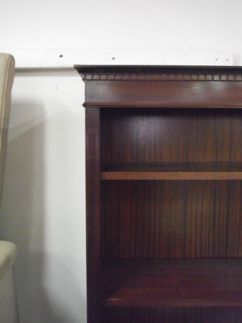 Dark Wood Tall Bookcase CS H53 eBay