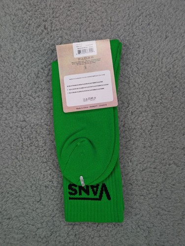 Vans Crew Socks Mens Womens 6.5-9 Green Black Classic Logo Skate Athletic New - Picture 3 of 3