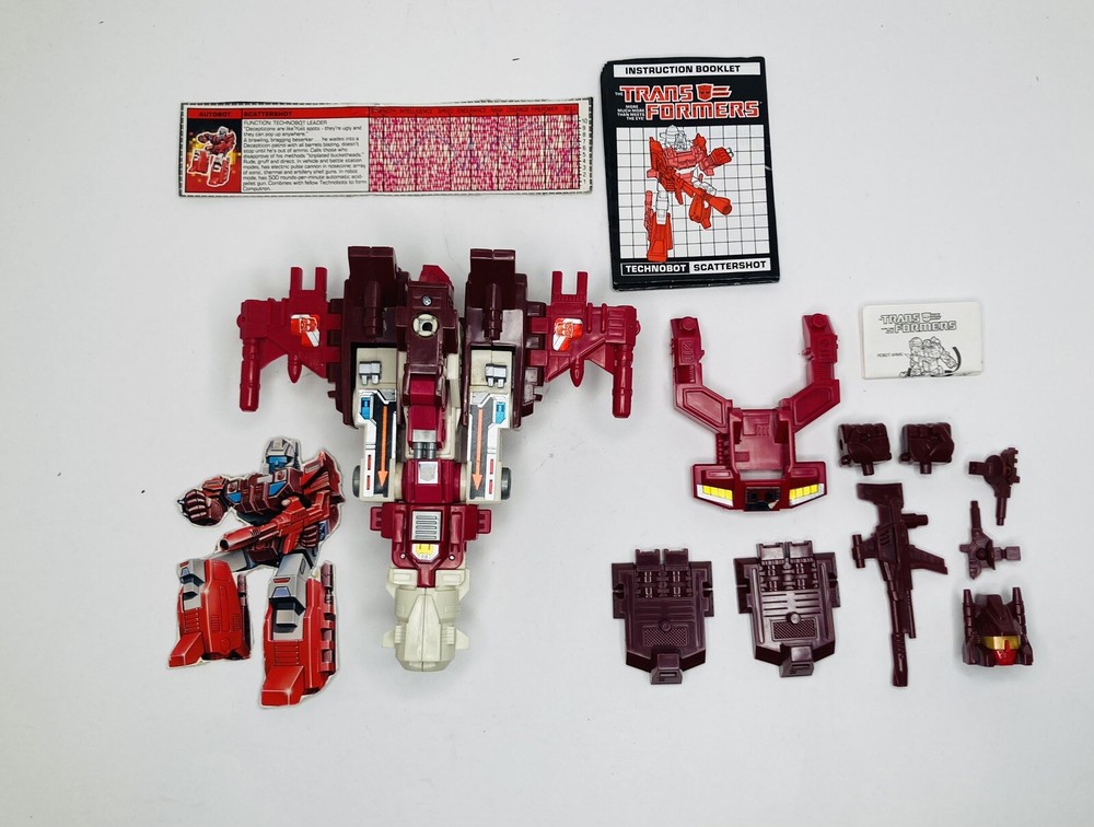 Transformers G1 1987 Scattershot Complete With Tech Spec and Instructions