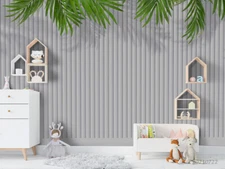 3D White Wall Palm Leaf Wallpaper Wall Mural Removable Self-adhesive Sticker998