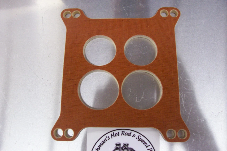 Para Edelbrock Thunder Aislador Fenólico Espaciador Carburador Elevador 500 600 650 1/2 Foto 4 de 4