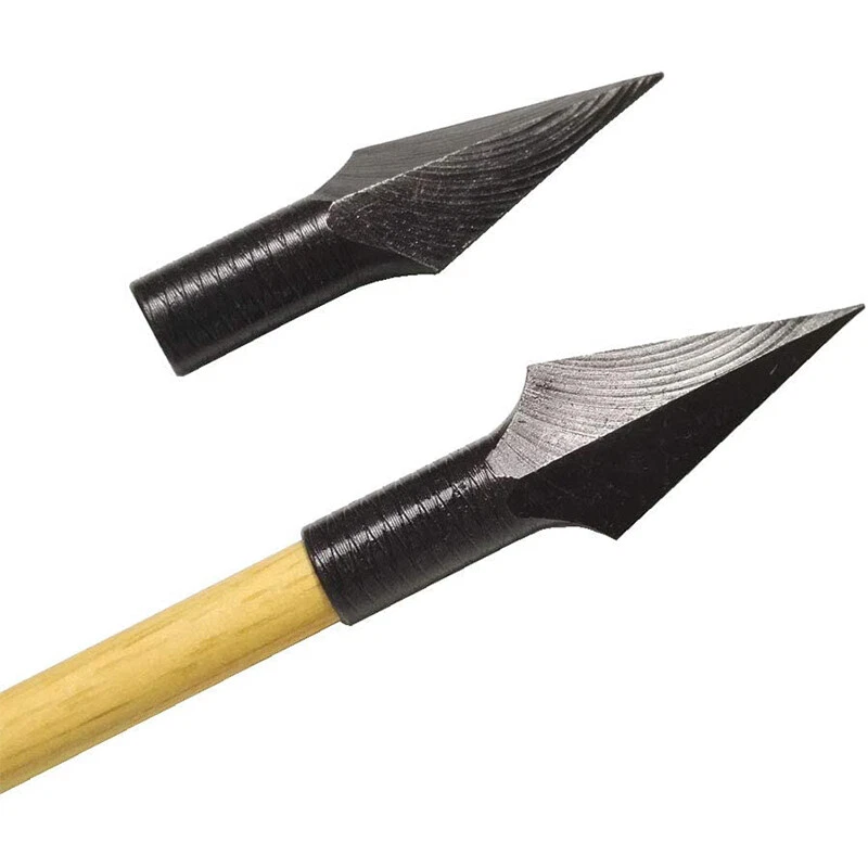 Archery Broadheads Arrowheads Traditional Tips Metal Points Bow Arrow Hunting - Image 3 of 4