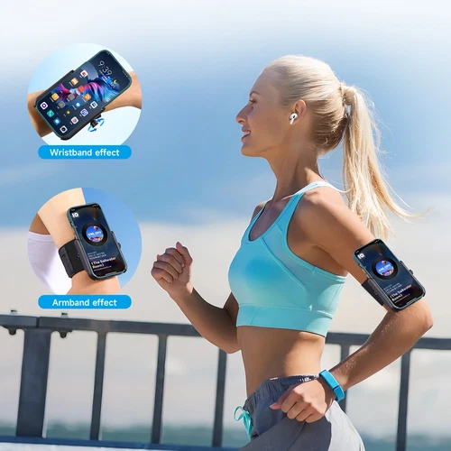 Étui de protection adapté pour téléphone antichoc course gym jogging téléphone bras sangle - Photo 24 sur 27