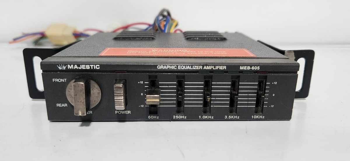 UNTESTED Majestic MEB-605 Vechicle Graphic Equalizer Amplifier