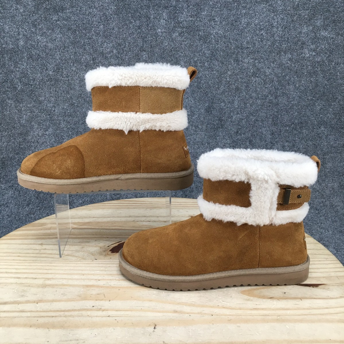 Koolaburra by UGG Winter Boots Womens 9 Barlee Shearling Brown