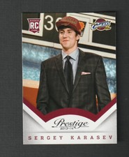 2013-14 Panini Prestige Sergey Karasev Rookie #179 Cleveland Cavaliers