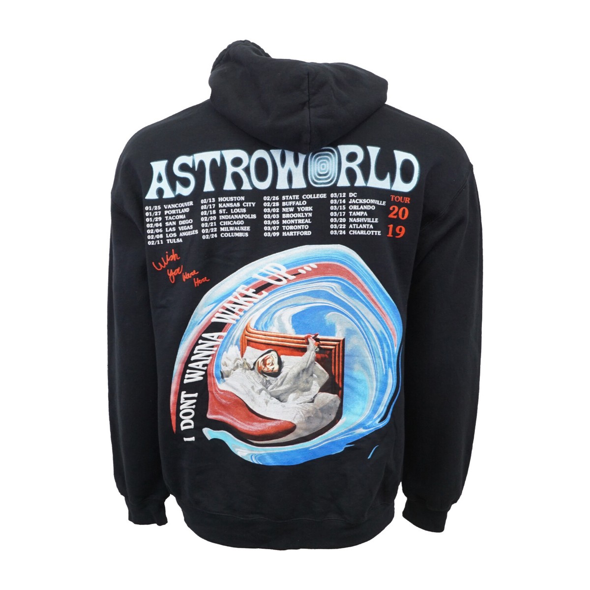 TRAVIS SCOTT ASTROWORLD I DONT WANNA WAKE UP HOODY