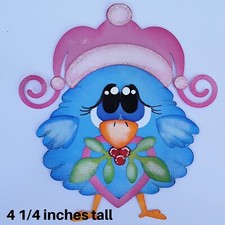 WINTER BIRD scrapbook premade paper piecing 3D die cut by Rhonda