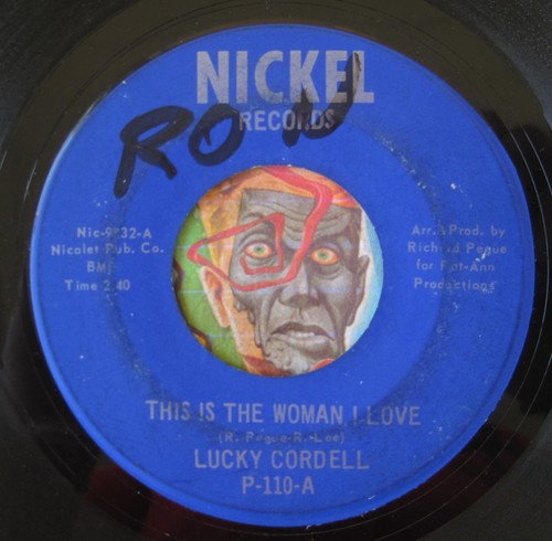 HEAR Lucky Cordell Sidney Pinchback 45 This Is The Woman I Love R&B soul
