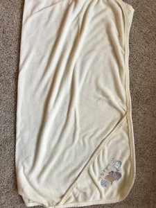 Baby Bath Towel ~ Yellow ~ " Bundle of  Joy" ~27 in x 24 in