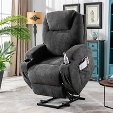Power Lift Chair Electric Riser Heated Armchair Massage Cinema Recliner Sofa