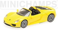 Porsche 918 Spyder 2013-15 Gelb Yellow 1:87 Minichamps