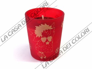 Candele Di Natale Immagini.Candele Di Natale Profumate Con Portacandela In Vetro Angioletto D6xh7 Ebay