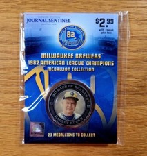 HARVEY KUENN Milwaukee Brewers 25th Anniversary of 1982 AL Champs Coin Medallion
