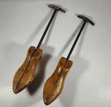 LOT OF 2 VINTAGE STAMPED MCC SHOE TREES NO. 3 SPLIT TOE 