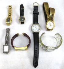 Vintage LOT of 7 Quartz Watches Timex Guess Time Gramercy Premier Designs