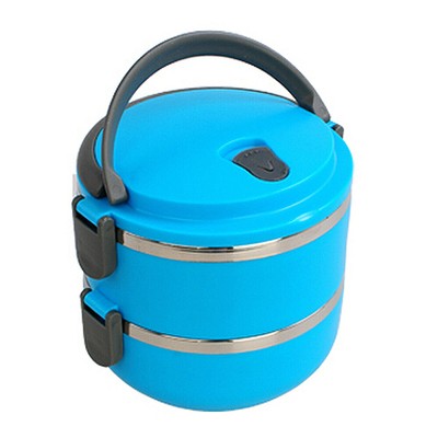 Contenitore per il pranzo elettrico, 80 W, 1200 ml, contenitore per il pranzo elettrico, portatile, 3 in 1 (220 V/12 V/24 V) con forchetta, cucchiaio per ufficio, auto, viaggi, palestra