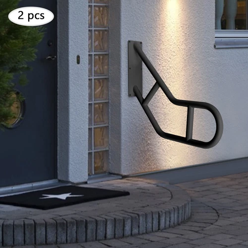 U-Shaped Handrails, Handrails for Steps Wall Mount Stair Railing Outdoor/Indoor - Picture 3 of 6