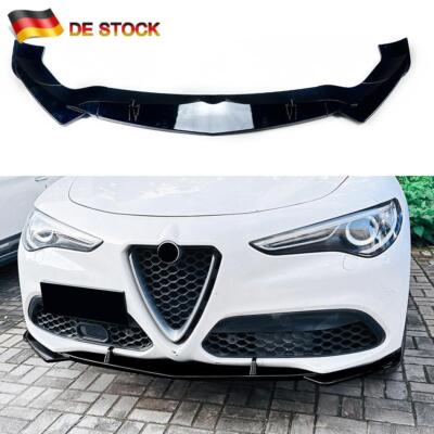 Frontstoßstange Spoiler Lippe Kit Für Alfa Romeo Stelvio 2017-2025 2019 Schwarz