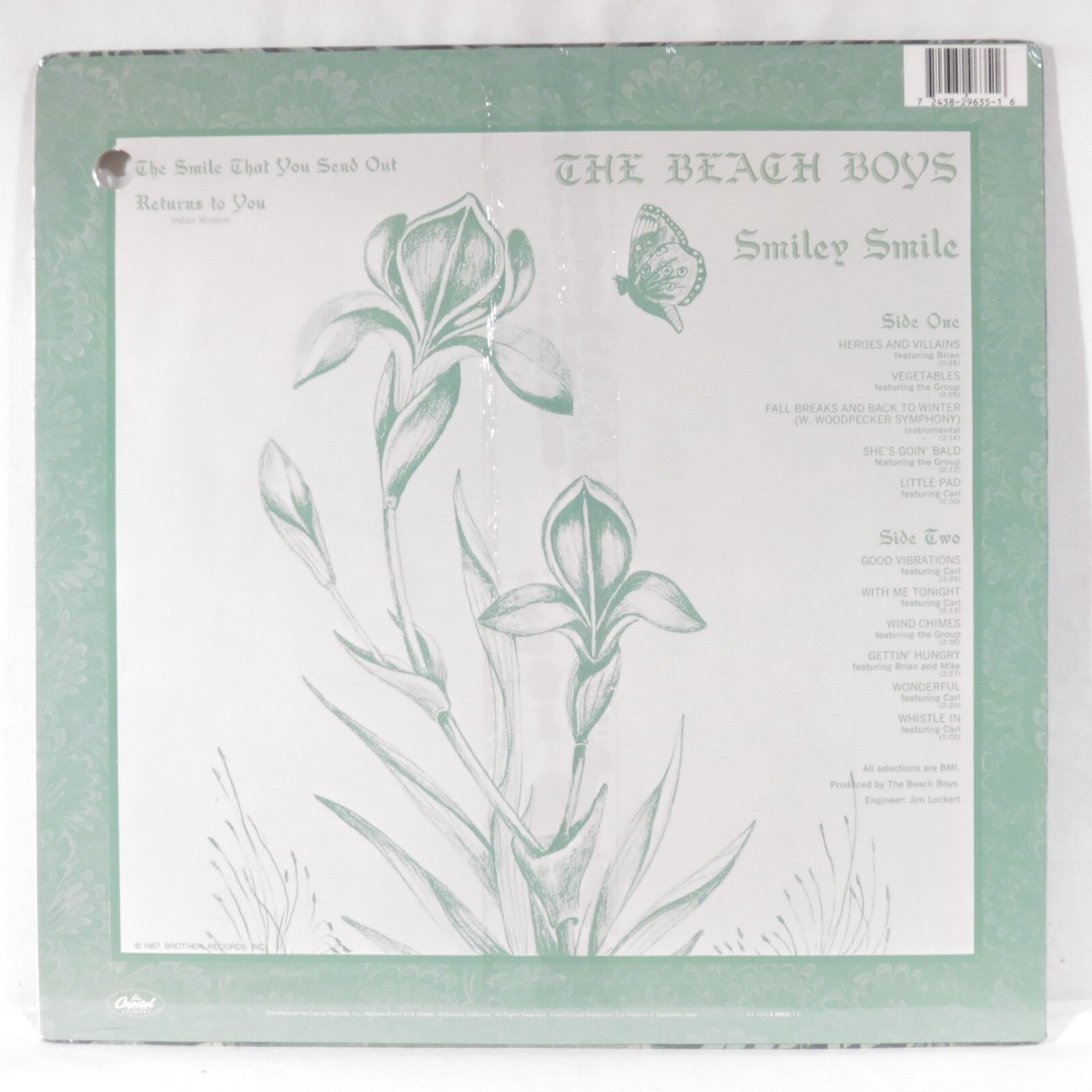 新品未開封シールド　SMILE 　THE BEACH BOYS　LP The Beach Boys Smile LP Album Cover - Etsy