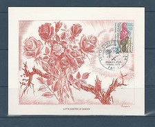 grande carte 1er jour lutte contre le cancer 75 Paris 1970