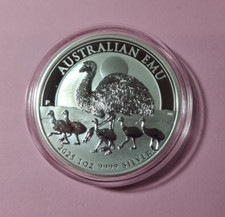2025 Emu - Perth Mint 1oz Brilliant Uncirculated 9999 Silver Coin 41.98 per troy oz