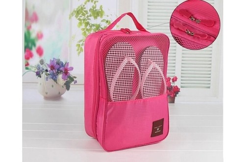 CUSTODIA PER SCARPE DA VIAGGIO SACCA PORTASCARPE 3 SCOMPARTI BORSA PORTASCARPE - Foto 3 di 5