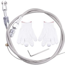 36" LS Swap Braided Throttle Cable Kit Compatible with 97-07 Chevrolet/Chevy ...
