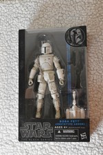 Star Wars Black 6 inch Boba Fett Prototype Armor Blue Line AUTHENTIC NEW figure