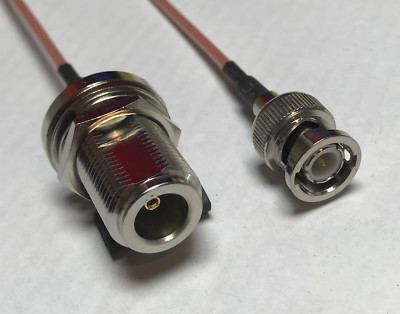 BNC Male to N Female Bulkhead Coaxial RG316 CABLE Wireless Antenna USA High Qual