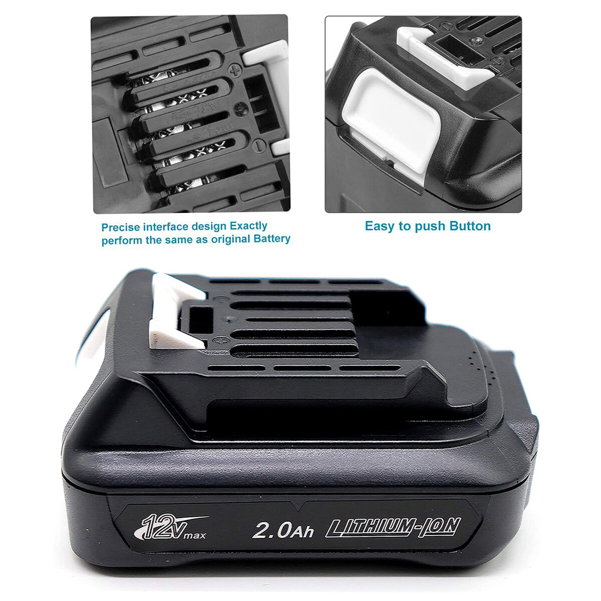 For MAKITA 12V 10.8V Li-ion Battery Charger 2Ah CXT BL1021B BL1020 - Foto 4