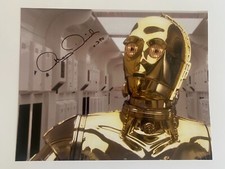 ANTHONY DANIELS In Person Signed Autograph 28x35cm Star Wars