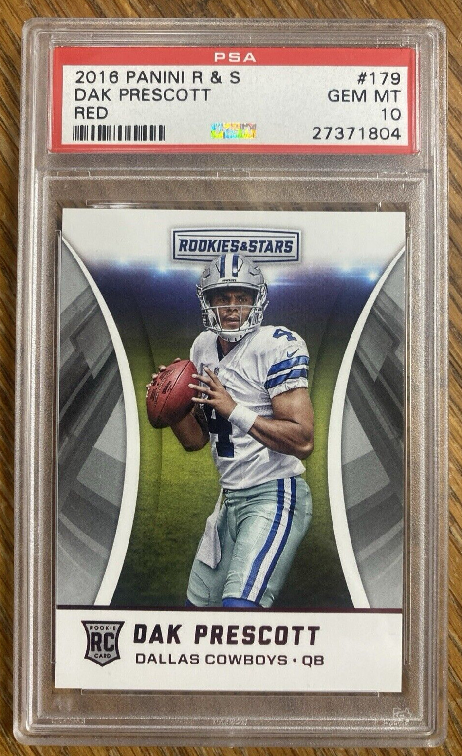 Dak Prescott Panini Rookies & Stars #179 Red