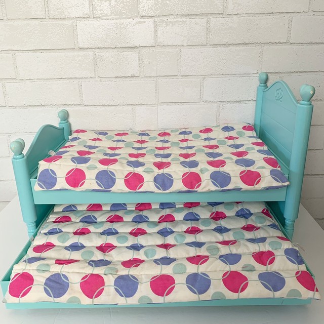 American Girl Doll Bitty Baby Twins Trundle Bed with Bedding eBay