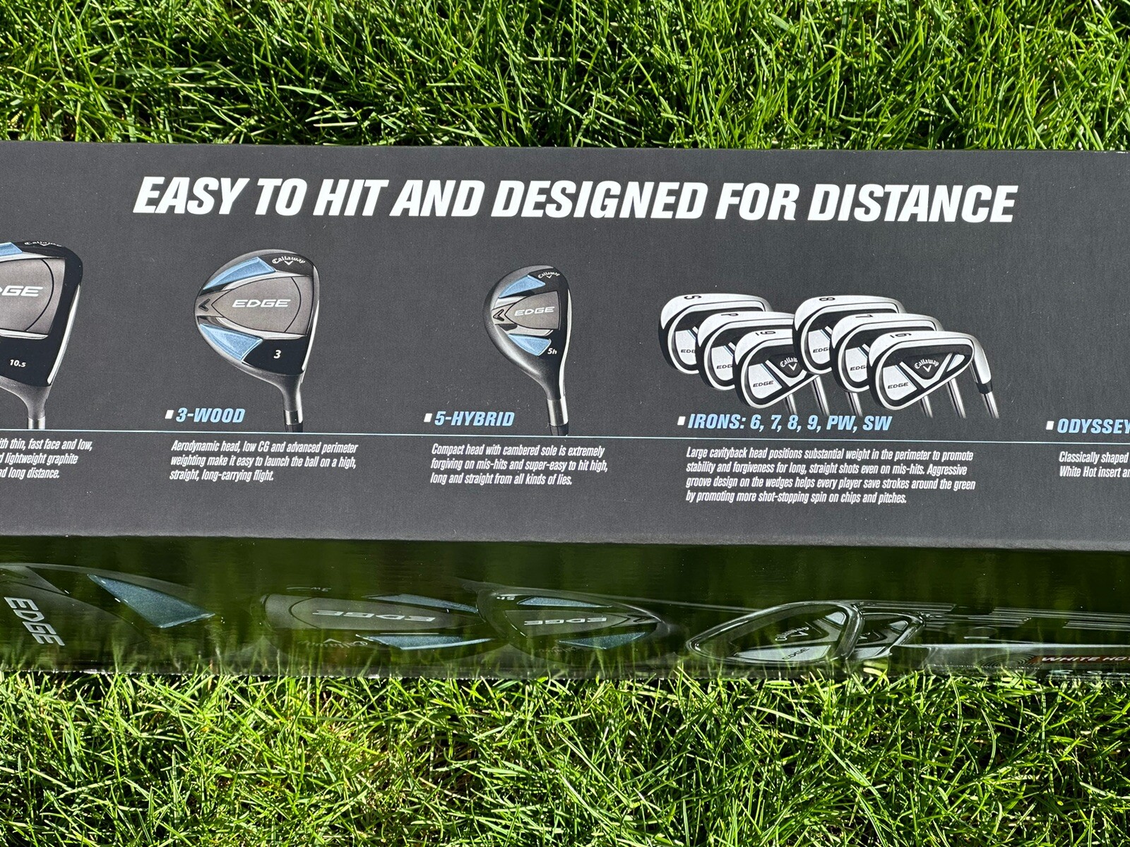 Callaway Edge Graphite 10 Piece Club Set - Regular RH Odyssey Putter NEW