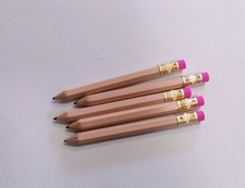 100 "Blush" Golf Pencils w/Erasers