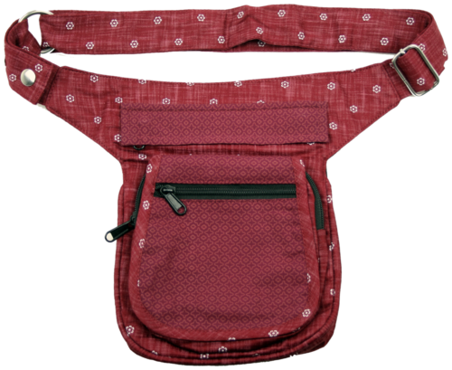 Gürteltasche Nijens Sidebag Bauchtasche Hüfttasche Rot Weinrot Waistbag Hipbag - Bild 1 von 3